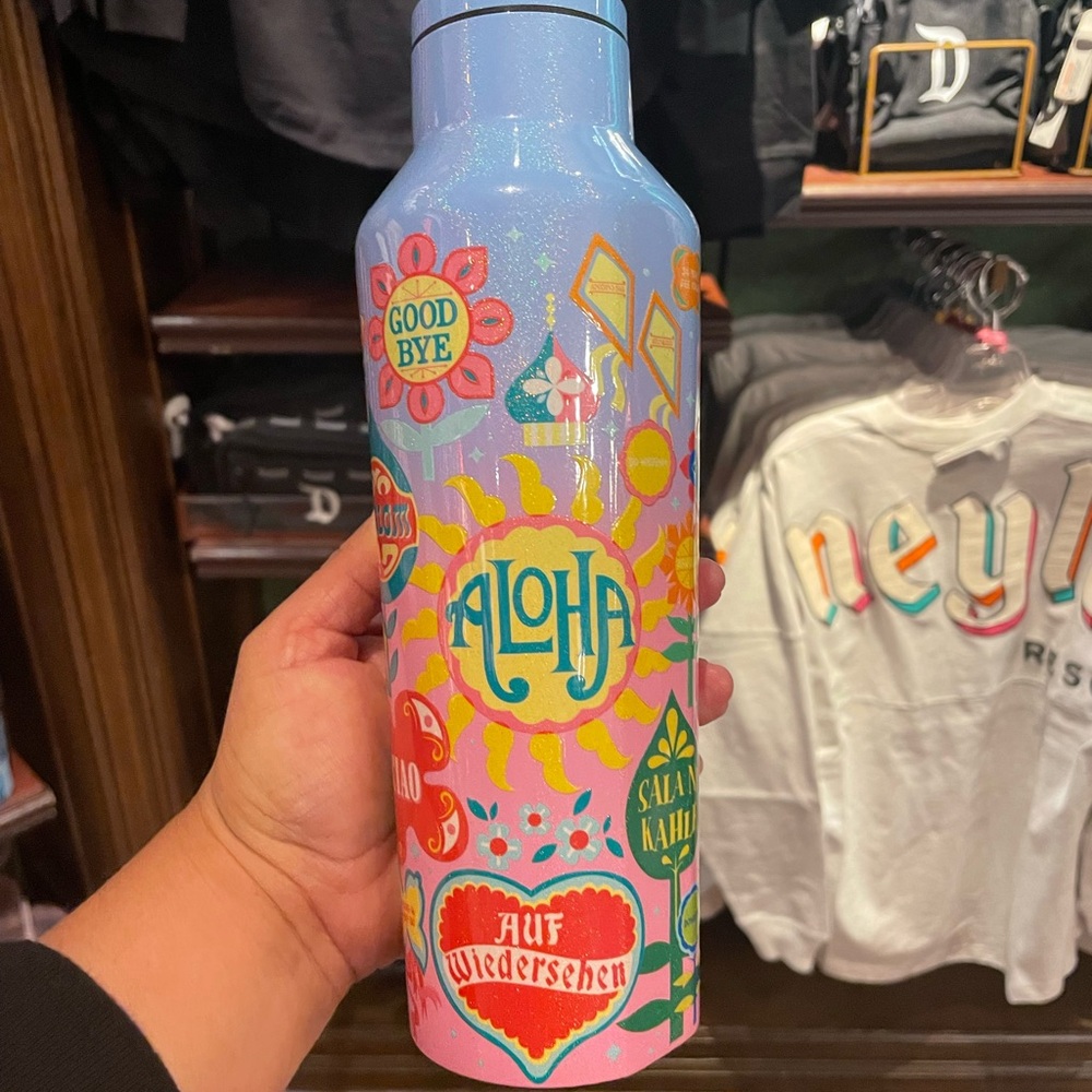 Disney Parks 2024 It's a Small World Corkcicle Water Bottle NWT